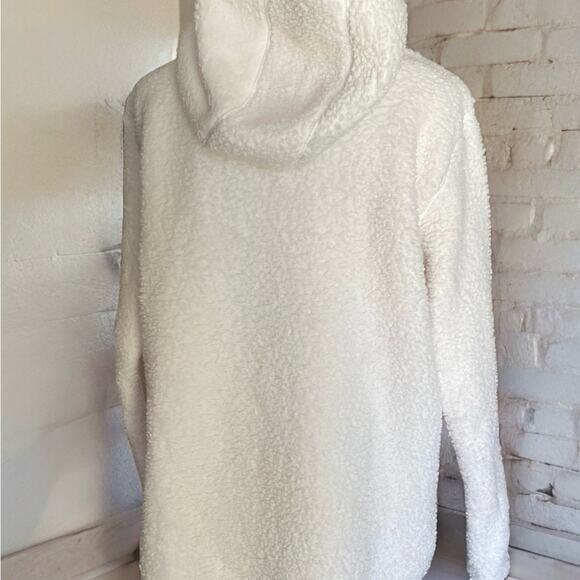 Tommy Hilfiger Women’s Faux Sherpa Pullover Half Zip Medium EUC - Picture 2 of 13